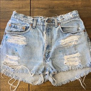 Custom Levi’s Denim High Waisted Short